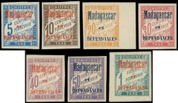 * MADAGASCAR - Taxe - 1/7, Complet 7 Valeurs (3/7 Signés) - Postage Due
