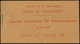 ** MAURITANIE - Carnets - C21, Carnet De 20, Gomme Coloniale: Marchands - Autres