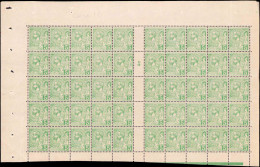 ** MONACO - Poste - 22, Feuille De 50 Avec Millésime "5": 5c. Vert - Autres & Non Classés