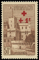 * MONACO - Poste - 205a, "croix" Brisée: 50c+1f. Croix-Rouge - Autres & Non Classés
