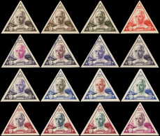 ** MONACO - Poste - 354, Série De 32 Essais De Couleurs Différents, La Plupart Polychromes: 50c. Pape Pie XII - Other & Unclassified