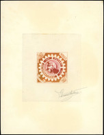EPA MONACO - Poste - 440, Exceptionnelle épreuve D'artiste Bicolore Bistre Et Carmin, Signée: 30f. Rotary 1955 - Autres & Non Classés