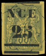 O NOUVELLE-CALEDONIE - Poste - 4, Double Barre En Bas: 25 Sur 35c. Violet Noir - Used Stamps