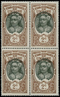 ** OCEANIE - Poste - 22, Bloc De 4, Centre Déplacé: 2c. Tahitienne - Unused Stamps