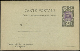 N OCEANIE - Entiers Postaux - CP9, Carte Postale Avec Réponse: 20c. Violet Et Noir - Other