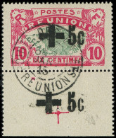 O REUNION - Poste - 80c, Surcharge Sur Bord De Feuille Tenant à Normal (avec Gomme), Signé Thiaude - Used Stamps