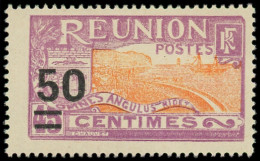 * REUNION - Poste - 123A, Très Frais, Signé Roumet: 50 S. 45c. Violet Et Rouge - Other & Unclassified