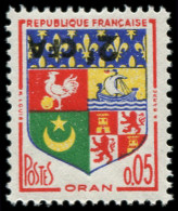 ** REUNION - Poste - 343b, Surcharge Renversée: 2f. S. C. Oran - Unused Stamps