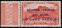 * REUNION - Poste Aérienne - 1, Avec Bdf, Signé: Cinquantenaire "Roland Garros" - Other & Unclassified