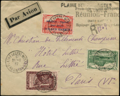 LET REUNION - Poste Aérienne - 1, Sur Enveloppe, Vol Spécial Réunion/France, Cachet "Plaine Des Palmistes" + Griffe 21/1 - Other & Unclassified