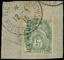 O ROUAD - Poste - 1, Sur Fragment, Signé Scheller (légère Oxydation): 5c. Vert - Used Stamps