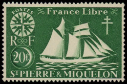 ** SAINT PIERRE & MIQUELON - Poste - 309, Valeur Déplacée à Gauche: 20f. Vert - Unused Stamps