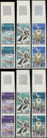 ** SAINT PIERRE & MIQUELON - Poste - 425/30, 6 Paires Verticales Non Dentelées, Bdf: Oiseaux (Maury) - Unused Stamps