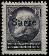 * SARRE - Poste - 28, Variété 6 Barres, Signé Dub (Maury) - Unused Stamps