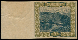 ** SARRE - Poste - 53, Non Dentelé, Bdf, Impression Du Bleu Recto-verso - Unused Stamps