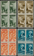 ** SARRE - Poste - 103/06, Blocs De 4, Dentelure Intacte: Volkshilfe 1926 - Unused Stamps