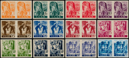 ** SARRE - Poste - 197/200 + 202/04 + 206/07 + 210/12, 12 Paires Non Dentelées, Signés (Maury) - Unused Stamps