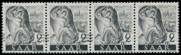 ** SARRE - Poste - 216, Bande De 4, Surcharge Défectueuse Tenant à 2 Exemplaires Sans Surcharge, Signé Brun (Maury) - Unused Stamps