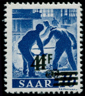** SARRE - Poste - 221, Double Surcharge, Signé Brun - Unused Stamps