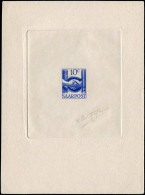 EPA SARRE - Poste - 231, épreuve En Bleu, Signée Dufresne: 10c. Mains - Unused Stamps