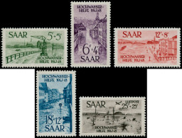 ** SARRE - Poste - 244/47 + Pa. 12, Complet: Inondations - Unused Stamps