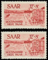 ** SARRE - Poste - 246, 2 Variétés: 12f. + 8f. Inondations (Michel 257 PF I/II) - Unused Stamps