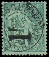O SENEGAL - Poste - 7, 1f. Sur 5c. Vert - Usati