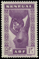 ** SENEGAL - Poste - 147b, Erreur De Couleur: 1f. Violet - Unused Stamps