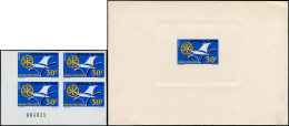 EPL SENEGAL - Poste - 325, épreuve De Luxe + Bloc De 4 Non Dentelé Numéroté: 30f. Rotary - Altri & Non Classificati