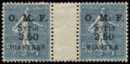 * SYRIE - Poste - 87b, Paire, Dont 1 Ex. Piastres Sans "s" - Unused Stamps
