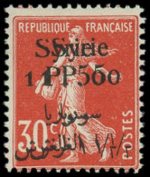* SYRIE - Poste - 132c, Double Surcharge: 1pi.50 Sur 30c. Rouge - Unused Stamps