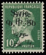 * SYRIE - Poste - 143b, Double Surcharge: 0pi.50 Sur 10c. Vert - Unused Stamps