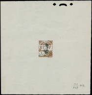 EPA TCHONG-K'ING - Poste - Non émis (1922), Petite Surcharge Rouge Sur Indochine Yvert 100, épreuve D'atelier En Brun &  - Other & Unclassified