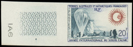 ** TERRES AUSTRALES - Poste - 21, Non Dentelé, Bdf: 20f. Soleil Calme - Unused Stamps