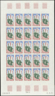 ** TERRES AUSTRALES - Poste - 48, Feuille Complète De 25 Non Dentelée: Chou De Kerguelen - Unused Stamps