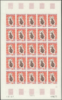 ** TERRES AUSTRALES - Poste - 49/51, 3 Feuilles De 25 Non Dentelées: Insectes - Unused Stamps