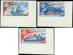 ** TERRES AUSTRALES - Poste Aérienne - 44/46, Non Dentelés, Cdf: Bateaux - Airmail