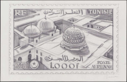 MAQ TUNISIE - Poste Aérienne - 19, Maquette Originale Au Crayon (150 X 235), Signée Decaris: 1000f. Tozeur - Other & Unclassified