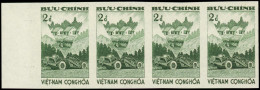 ** VIETNAM DU SUD - Poste - 186, Bande De 4 Essais De Couleurs Différents En Vert-noir: 2d. Réforme Rurale - Vietnam