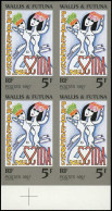 ** WALLIS & FUTUNA - Poste - 510, Bloc De 4 Non Dentelé, Bdf: Lutte Contre Le Sida (Maury) - Unused Stamps