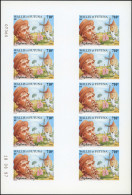 ** WALLIS & FUTUNA - Poste Aérienne - 202, Feuille Complète De 10 Non Dentelés, Datée 18/08/97: Alphonse Daudet (Maury) - Unused Stamps