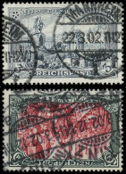 O ALLEMAGNE EMPIRE - Poste - 63/64, Reichpost: 3mk Et 5mk - Usados