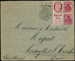 LET ALLEMAGNE EMPIRE - Timbres De Carnets - Michel RW 24  + 3.27, Sur Enveloppe (pli) Pour La France "Shellschop - Pelik - Other & Unclassified