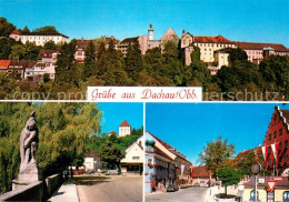 73735521 Dachau Blick Auf Die Altstadt Bruecke Innenstadt Dachau - Dachau