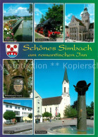 73735268 Simbach Inn Innbruecke Lokomotive Rathaus Wittelsbacher Eiche Inntalkli - Simbach