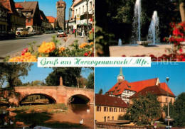 73735241 Herzogenaurach Motive Innenstadt Turm Springbrunnen Bruecke Herzogenaur - Herzogenaurach