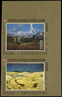 ** BOSNIE-HERCEG BOSNA - Poste - 1F/G, Série Europa 1993, Paire Non Dentelée, 48 Séries Existent (froissures D'archive) - Bosnia And Herzegovina