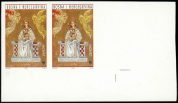 ** BOSNIE-HERCEG BOSNA - Poste - 16, Non émis (chiffres 2.40 En Rouge), Paire Non Dentelée, Cdf: Europa 1996 - Bosnia And Herzegovina