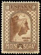 ** ESPAGNE - Poste - 485, Dentelé 11, Avec N°A000,067: 10p. Brun Clair - Unused Stamps