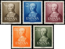 ** ESPAGNE - Poste - 811/15, Complet 5 Valeurs: Isabelle La Catholique - Unused Stamps